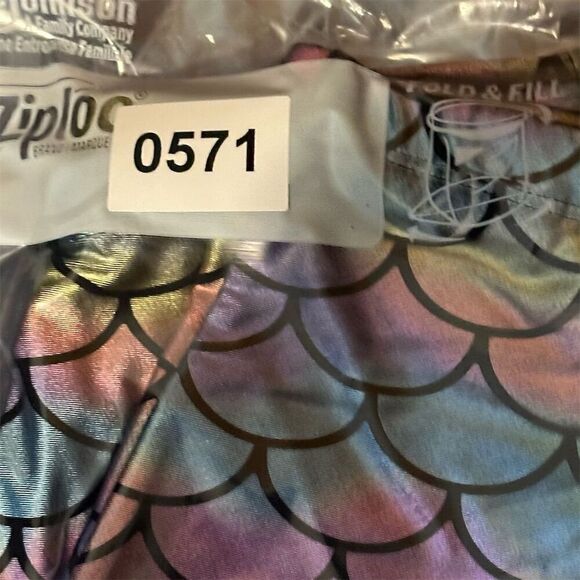 Torrid Women's High-Rise Mermaid Swim Bottom Size 1X Rainbow Fish Scales - Picture 12 of 12